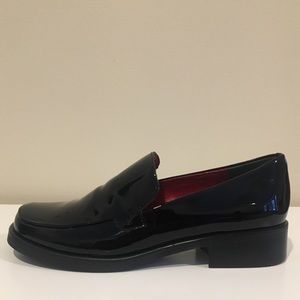 Franco Sarto Bocca Loafer 9W Black Patent Leather